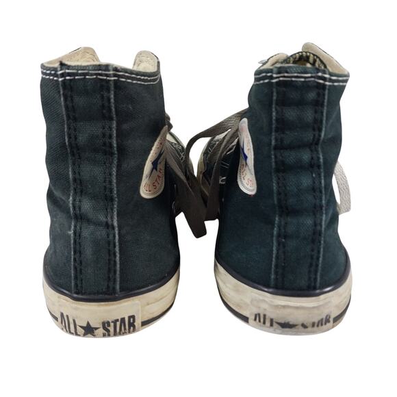 CONVERSE! CHUCK TAYLOR ALL STAR BLACK, WHITE HIGH TOP SNEAKERS, TENNIES! SZ 6 - Picture 8 of 10